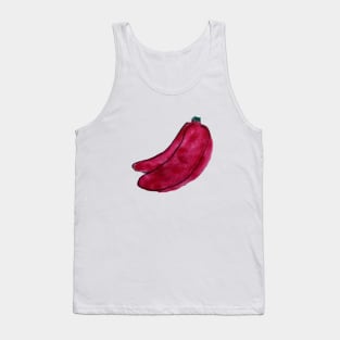 Pink banana watercolor design Tank Top